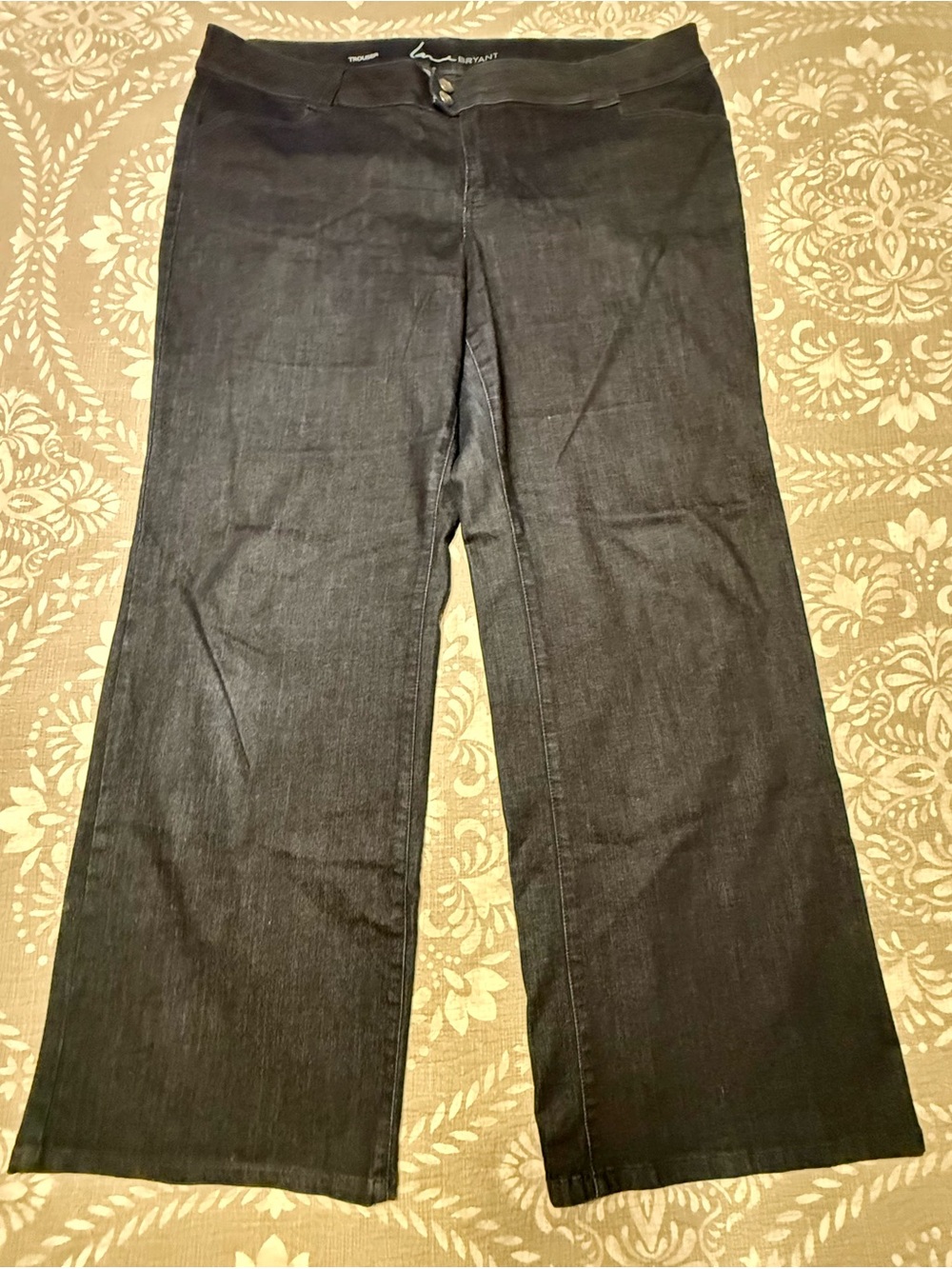 Lane Bryant Dark Wash Trouser Jeans